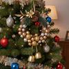 Hanging Wreath With Bells Pinecones Decorative Durable Holiday Decoration Christmas Scene