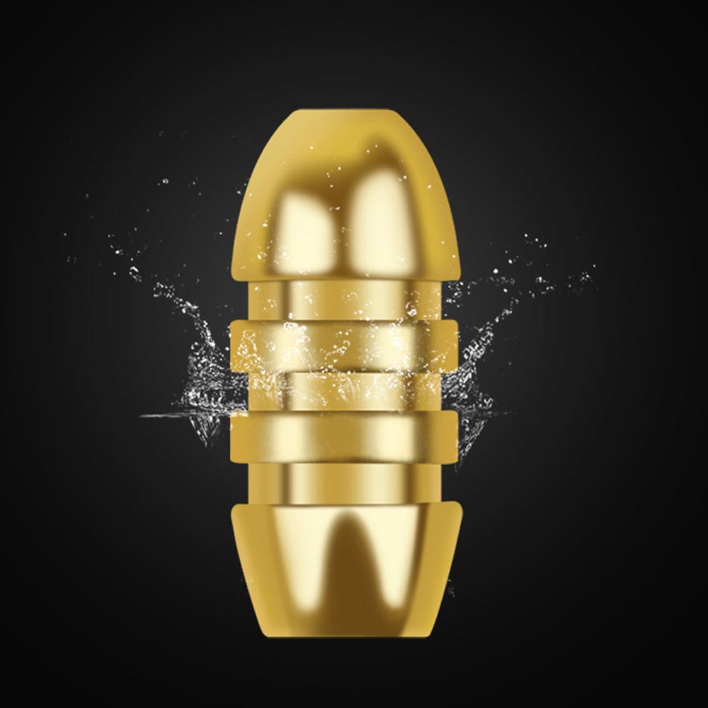 20pcs Weights Assorted Copper Jig Head Fall Down Fishing Sinkers Kit 3.5/5/7g Bullet Shape Split Fishing Tackle Sinker Combo Set