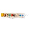 Abaodam Wooden Solar System Puzzle Set, Planet Matching Board, 40x7x2cm, Educational for Kids Ages 3-5, Develops Hands-On Skills, Planet Recognition,