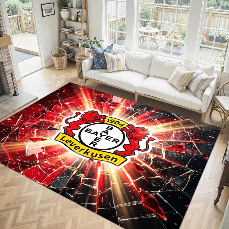Blackburn Rovers Football Design Crystal Velvet Carpet Cozy Non?Slip Printed Rug For Bedroom Living Room Entrance