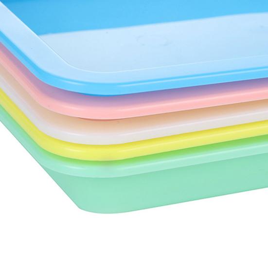5Pcs Storage Trays Vibrant Color Easy To Clean Stackable Multipurpose Space-Saving Design Reusable Paint Trays