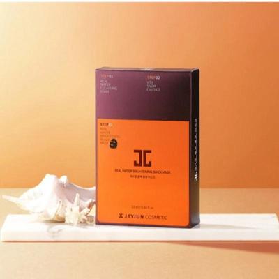JAYJUN Real Water Brightening Black Mask - 10 Sheets, Anti-Aging, Moisturizing, Korean Cosmetics, Kbeauty, Sample