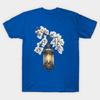 Asian Size Cotton Unisex Tshirt Print T-shirt Ornate Blossom Lantern with Warm Vintage Glow T-shirt No-Cut Print Regular Fit