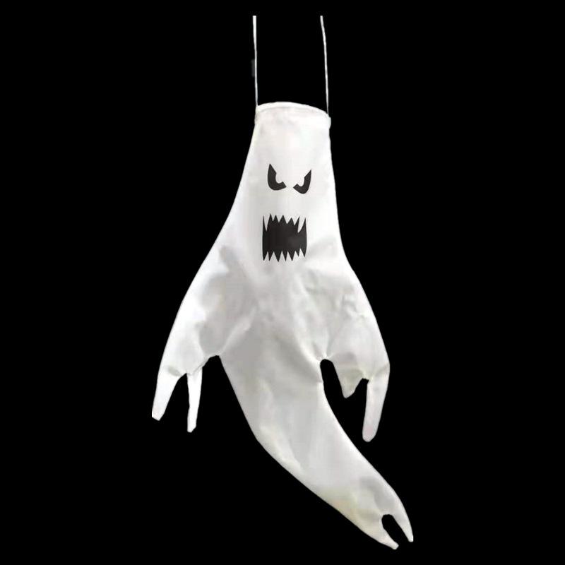 Halloween Decoration Hair Dryer Ghost LED Luminous Ghost Pendant Party Grimace Venue Layout Props
