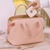 Französische hochwertige Handtasche mit großem Fassungsvermögen, neu, groß, hochwertig, modisch, zur Aufbewahrung, tragbar, PU-Kosmetiktasche