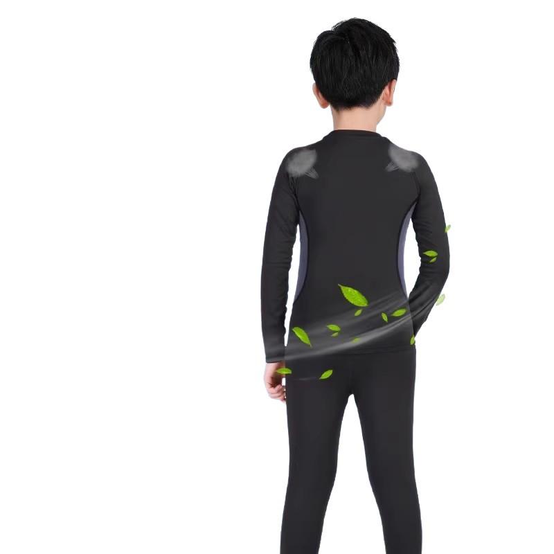Children's Quick-Drying Sports Suit: Boys Basketball Compression Shirt & Football Base Layer for Spring Training