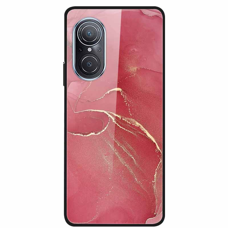 For Huawei Nova 9 10 Case Marble Tempered Glass Cover Hard Back Case For Huawei Nova9 10 SE Capa Nova10 Shockproof Funda Coque