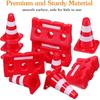 Kisangel 72 Pcs Road Sign Barricade Toy Kids Decor Mini Toys for Kids Childrens Play Sets Orange Cones Mini Safety Cones Mini Toy Traffic Cones