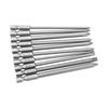 10pcs S2 Steel Cross Head PH1 PH2 Slot Screwdriver Bits Set 1 4inch Hex Shank 100mm