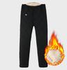 Men's Lambswool Winter Set: Warm Cotton Jacket and Pants for Elderly, Multi-Pocket Design