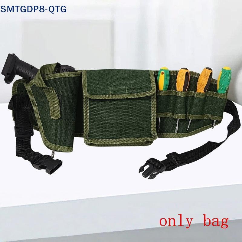 Hot 1Pcs Large-Capacity Wear-Resistant Bag Portable Tool Waist Pouch With Adjustable Belt For Electricians & Carpenters