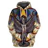 Spring and Autumn Men's Pullover Sweater 3D Digital Tattoo Print Loose Sweater