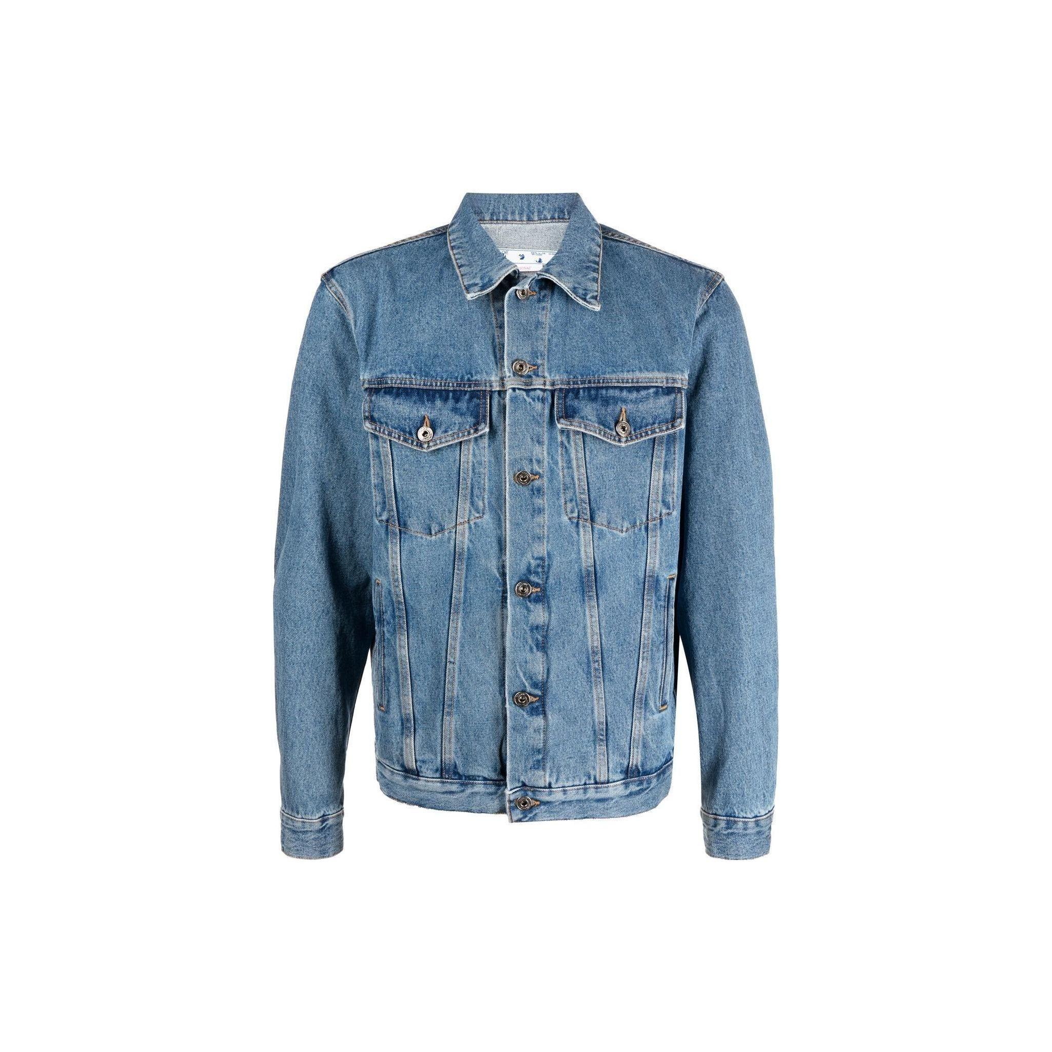 

Off-White Skate Denim Jacket Medium Blue Men Outerwear OMYE077F22DEN0024900 M