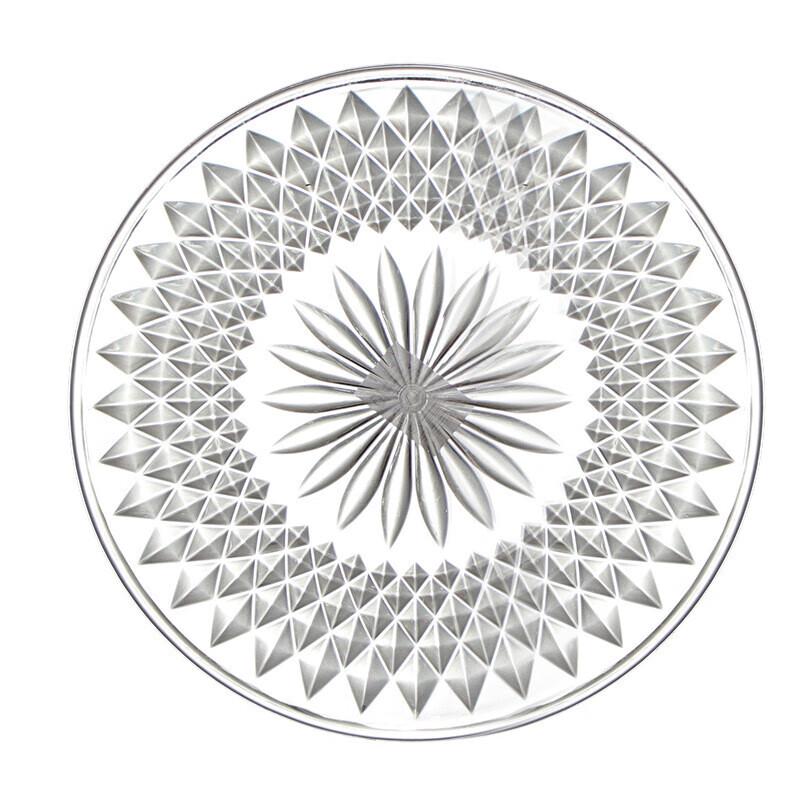 Clear Acrylic Round Fruit & Snack Plate