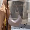Sophisticated Women's Nubuck Leather Shoulder Bag Autumn Winter Plush Accent Tote Premium Textured Handle Purse
