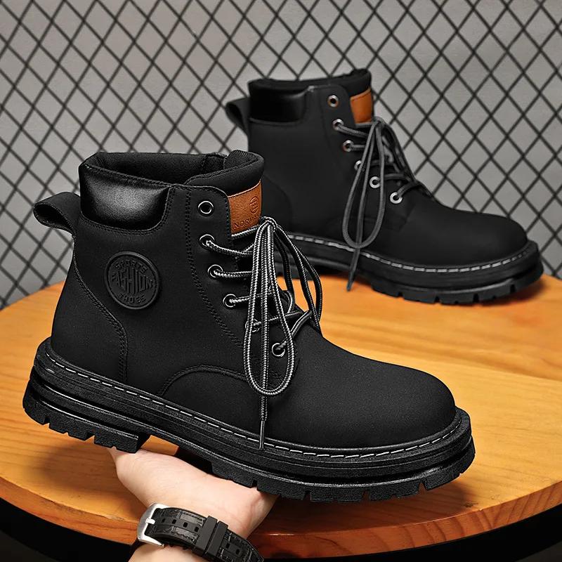 Men S Waterproof Rain Boots Non Slip Rubber Sole Lightweight Design Fashionable Daily Wear Footwear for Rainy Weather