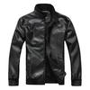 Herren Winter Lederjacke Biker Motorrad Reißverschluss Langarm Mantel Top Blusen