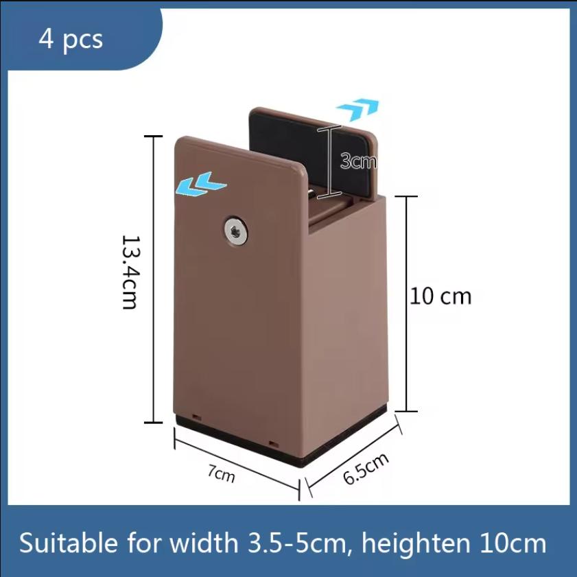 4 Pcs/lot Furniture Leg Height Lncreasing Foot Pad Sofa Leg Height Protection Pad Tea Table Dining Chair Height Increasing Prote