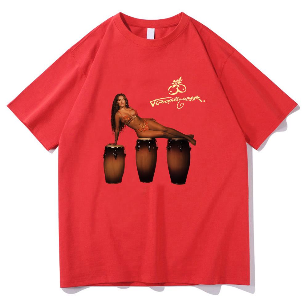 Karol G Tropicoqueta New Album Graphic Print T-shirts Funny Music Karol G Tee Unisex Top Women Cotton Comfortable Tshirts Unisex