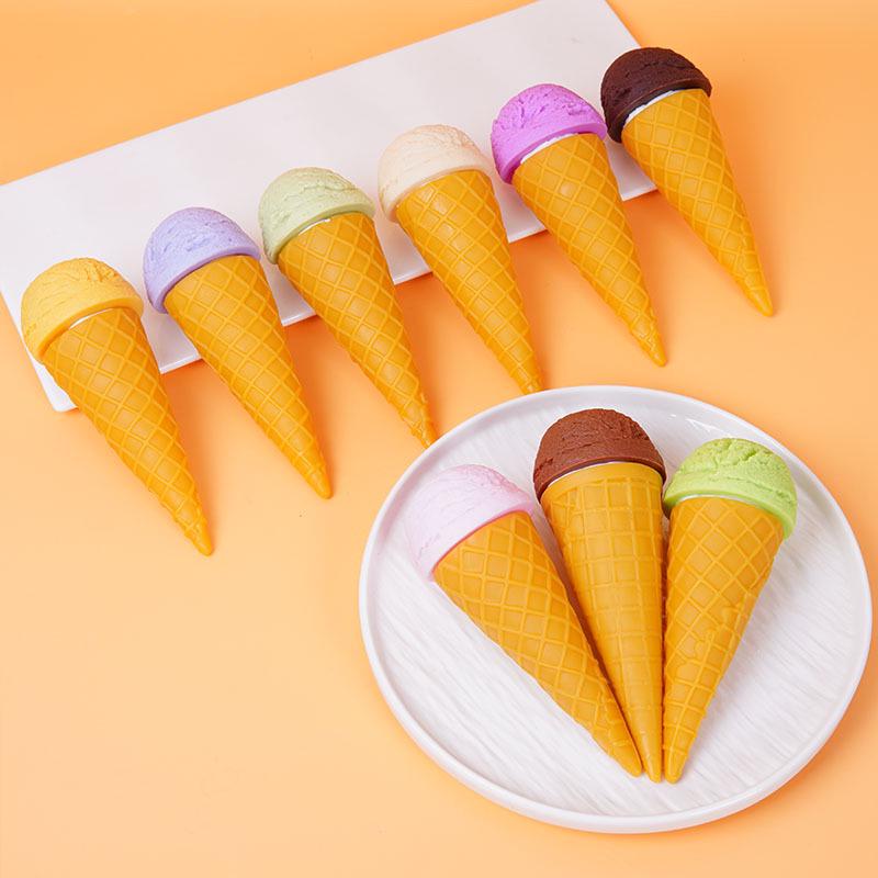 Creative DIY Ice Cream Cone Model Toy - Fun Dessert Decoration Prop