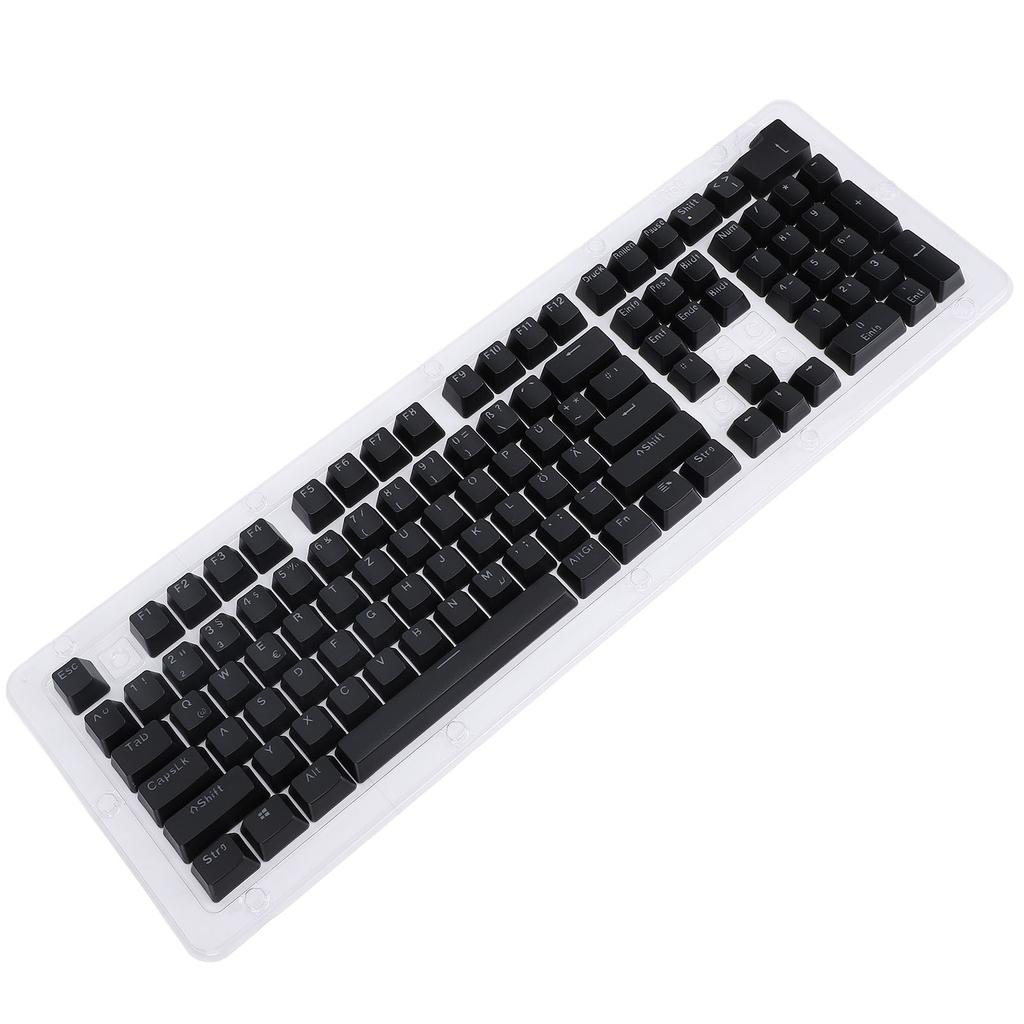 108 Key German Keyboard Keycaps Minimalist Mechanical Keyboard Translucent Keycaps for 61 64 68 84 87 96 98 100 104 108 Keyboards