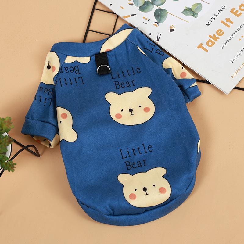 

Puppy Hoodie Coat Winter Warm Pet Clothes Animal Print Pattern Sweater Puppy Cat Pullover Dog S