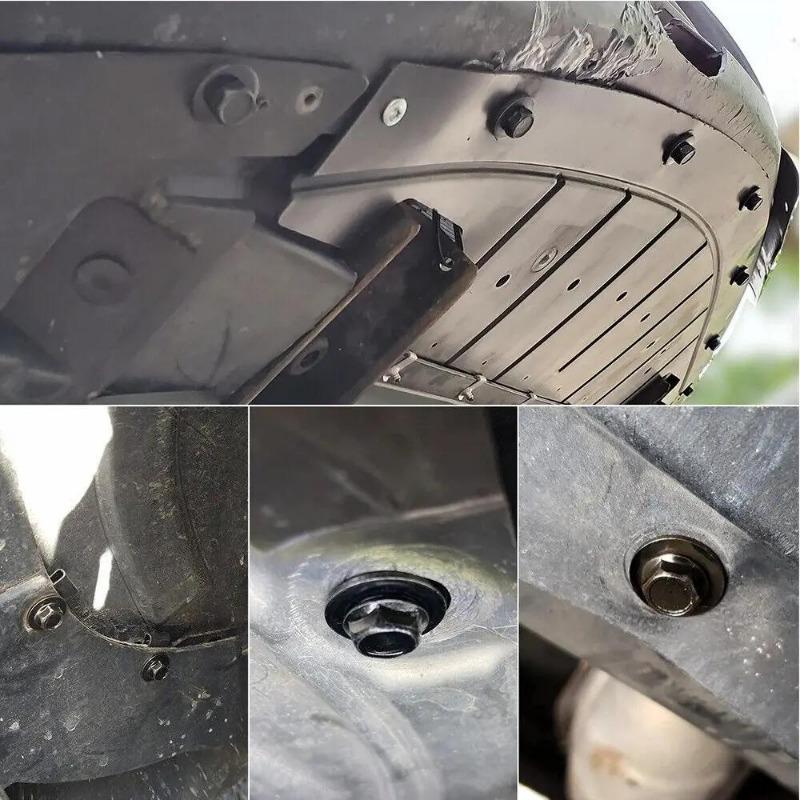 20 stycken Motorkåpa Underplåt Stänkskydd Skydd Stötfångare Skärm Foder Hållare Fäste Bilkarossbultar & U-muttrar Klämmor Nitbultar.