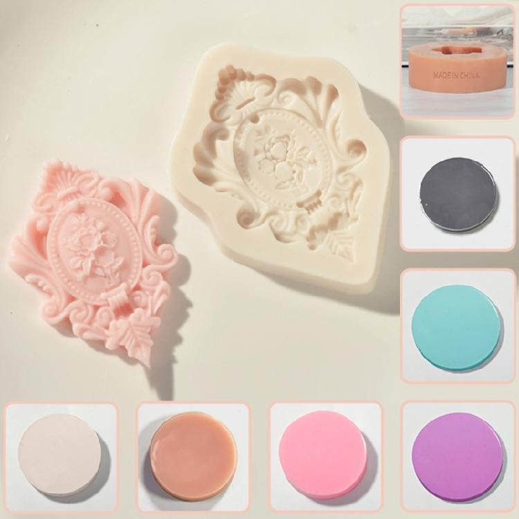 Mirror Frame Fondant molds cupcakes Top Decorations Biscuit Decorations Craft Tool Resin Moulds Christmas Fondant molds