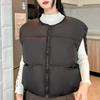 Fashion Winter Short Vest Woman Top Thick Warm Sleeveless Parkas Women's Jackets