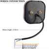 Waterproof Shockproof Square 28 LED License Plate Light With Superior Illumination For Commercial Cargo Trucks Trailers