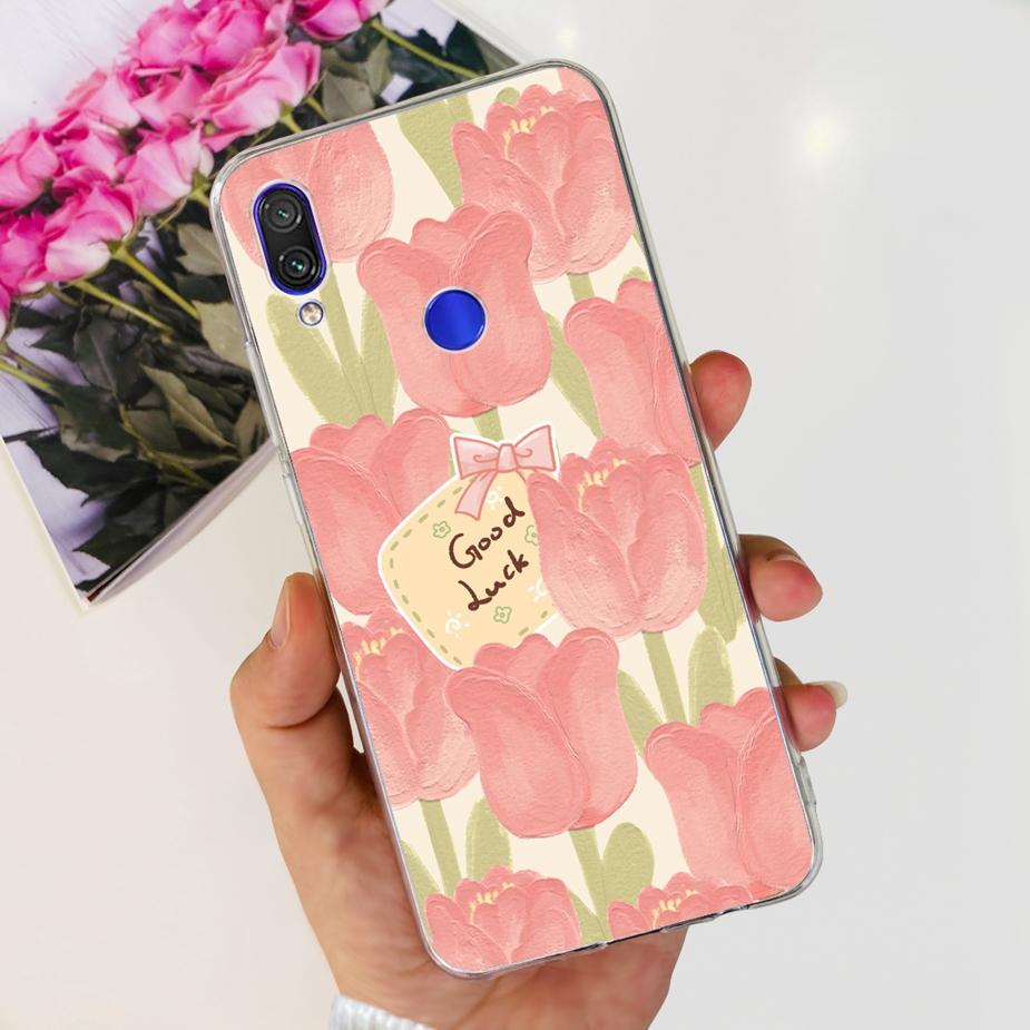 For Xiaomi Redmi Note 7 Pro Case Redmi7 Cute Panda Painted Cover Clear Silicone Soft TPU Phone Case For Redmi 7 Note7 Pro Bumper
