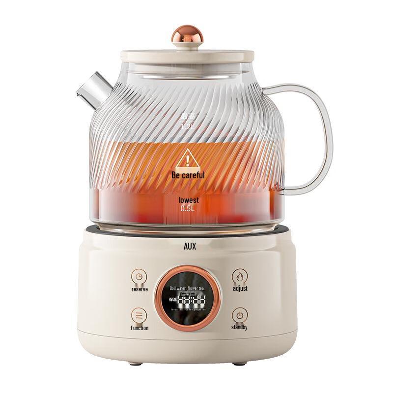 AUX 1.2L All-Glass Smart Tea & Health Pot CN plug (adapter included)