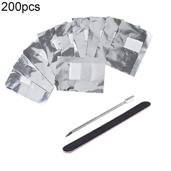 50/100/200Pcs Nail Polish Remover Foils Wraps Soak Off Gel Removal Cotton Pads