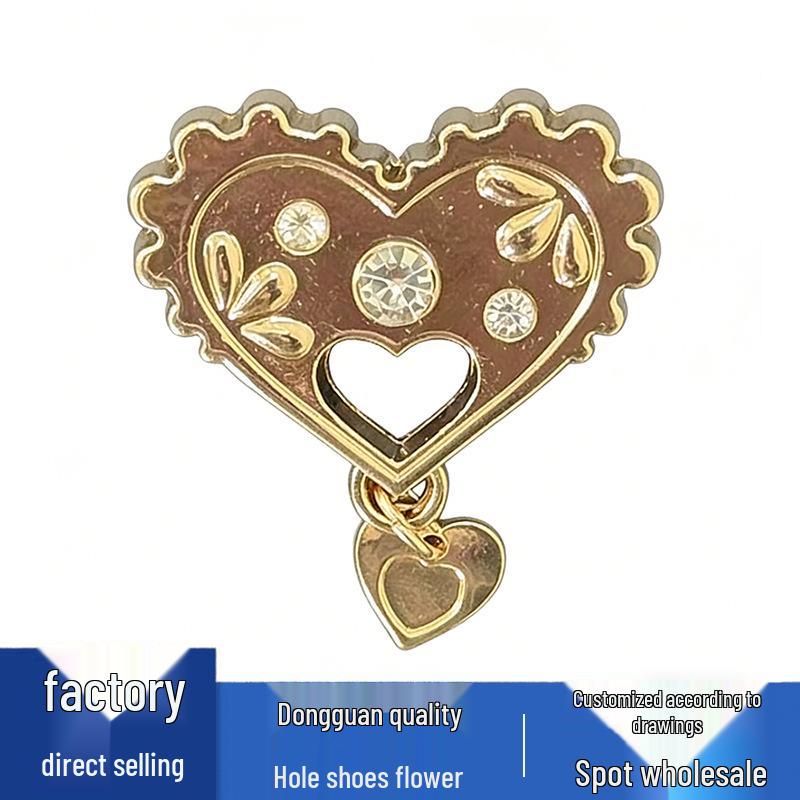 New Skull Flower Metal Shoe Buckles - Stylish Shoe Decorations