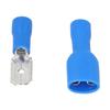 100Pcs Spade Connector Male Female Insulated Terminal 16‑14 AWG Accessory Set Kit Blue