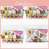 Cream Rilakkuma Ice Action Figure Model Pvc 6piece Set Decor Gift Collectible