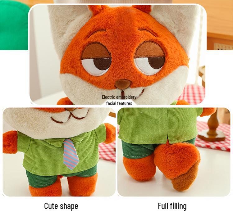 Crazy Animals Rabbit & Fox Plush Toy - Cute Q Version Dolls