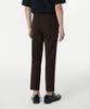 Musinsa Standard Tapered Hidden Banding Crop Slacks [Dark Brown]