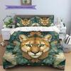 Cougar Pattern Bedding Home Decoration Birthday Gift (1 * duvet cover + 2 * pillowcase, without core)
