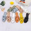 Solid Color One-word Slippers Spring and Summer Outer Wear Ins Beach Non-slip Cool Slippers Large Size