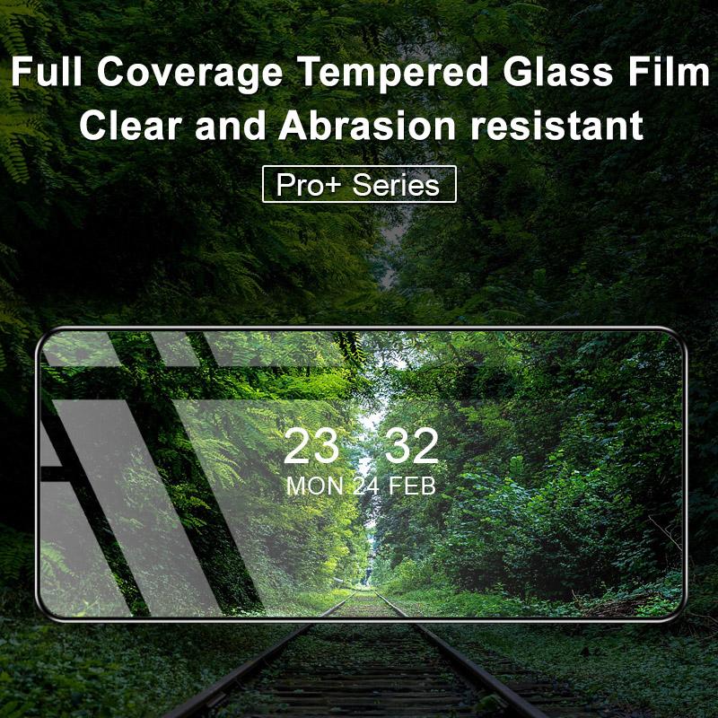IMAK Pro+ Series for ZTE Nubia Red Magic 6R Full Coverage Full Glue Screen Protector High Definition Clear 9H Hardness Tempered Glass Film