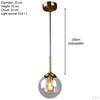 Glass Ceiling Lights LED W/ E14 Lighting Nordic Pendant Light for Bedroom kitchen counter