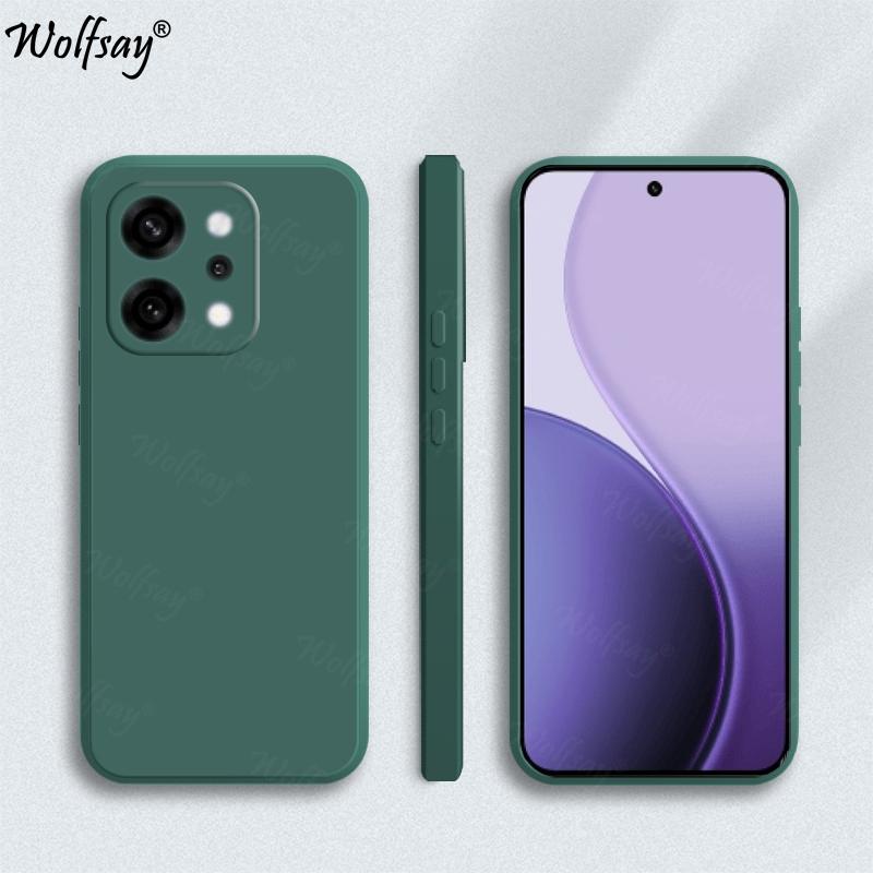 Case For Oppo Reno 14 Pro Case Anti-knock Soft Original Liquid Silicone Back Case For Oppo Reno 14 Pro Cover For Oppo Reno14 Pro