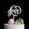 Rustic Wedding Decor Wooden Letter Mr&Mrs Love Just Married Cake Topper Bride Groom Wedding Engagement Party Decoration Supplies