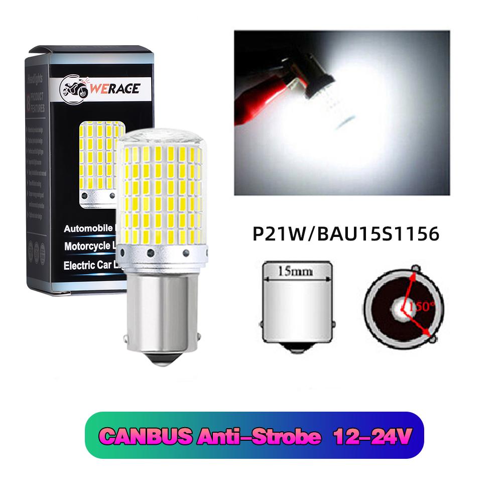 1pc Car Turn Signal Light LED CanBus No Error 144smd LED Brake Lamps 1156 PY21W BAU 15S BA 15S 1157 P21/BAY15D T20 7440/W21W