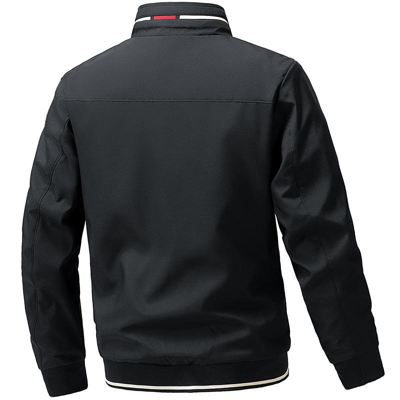 Spring and Autumn Thin Men's Stand-up Collar Short Trench Coat Casual Jacket Men's Trendy Top Coat Men's