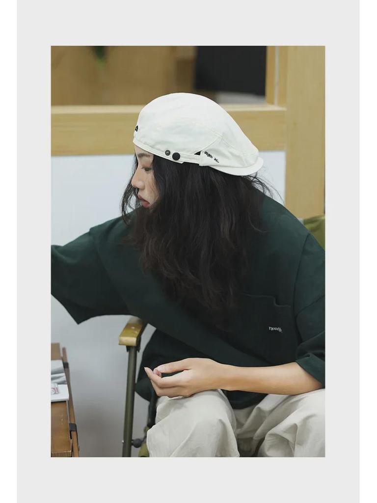 Unisexowy Retro Japoński Beret Newsboy: Wszechstronny letni kapelusz malarski