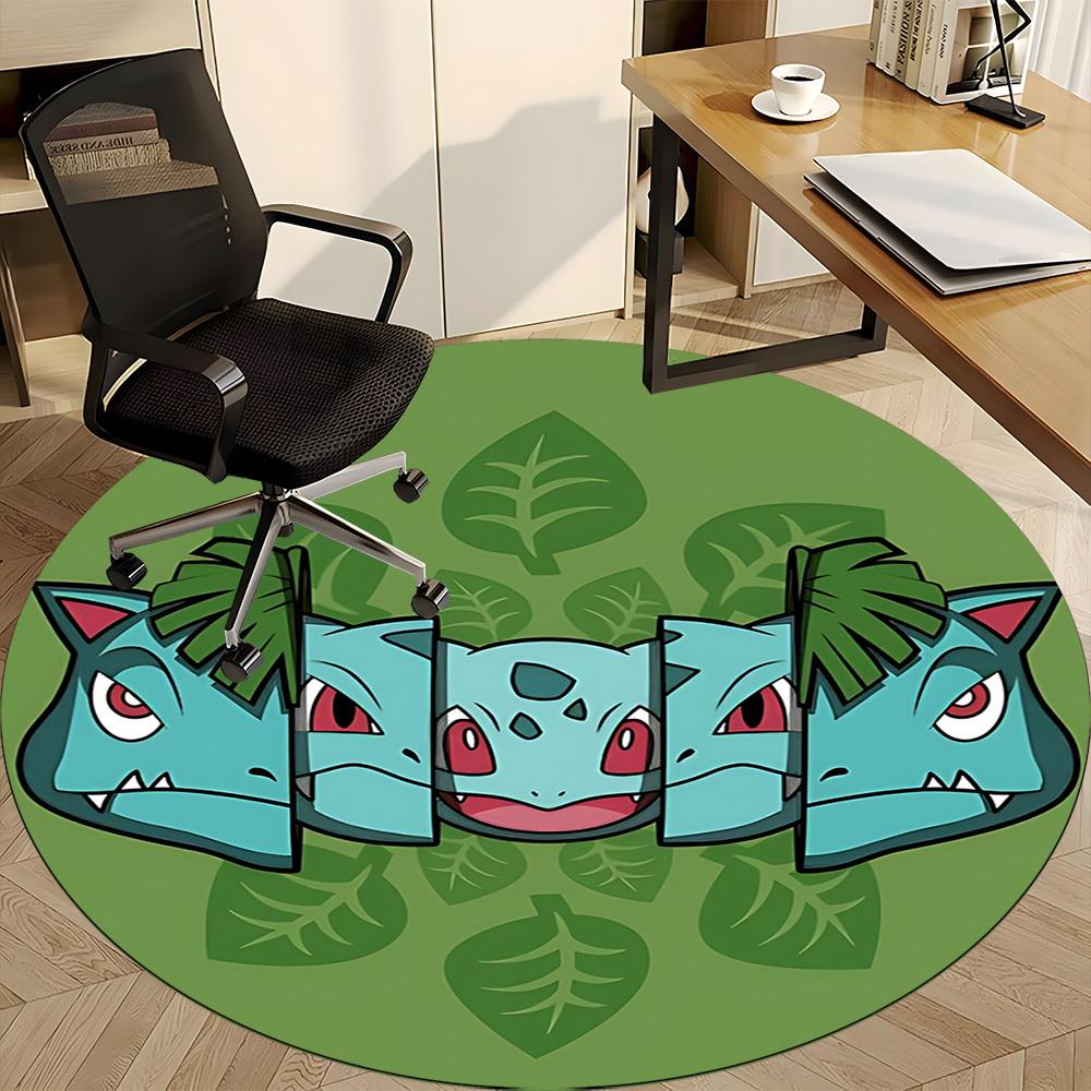 1pc Pokémon Office Round Area Rug, Under Office Chairs Bedroom Living Room Home Decor a0926142