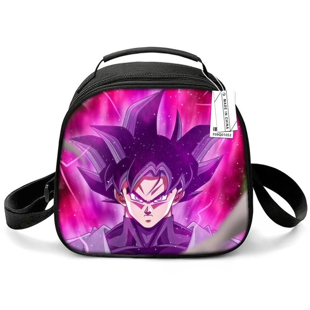 Dragon Ball Children'S Lunch Bag, Elementary School Lunch Box Bag, Ice Bag, Cartoon Shoulder Portable Meal Bag