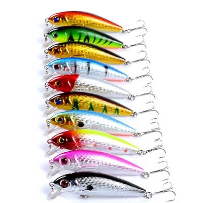 Minnow Angelköder Vib 7.2cm 8.7g 3D Augen Bionischer Hardbait Künstliches Angelzubehör Für